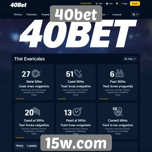 Recursos e funcionalidades do site 40bet