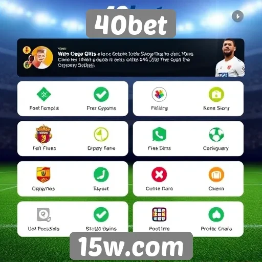 Funcionalidades inovadoras do site 40bet
